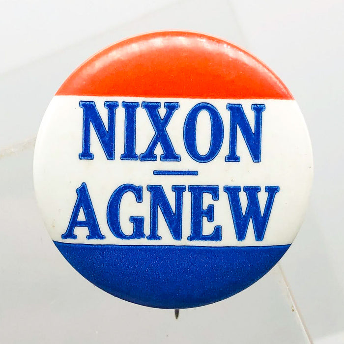 Richard Nixon Spiro Agnew Political Button 1" Pinback Presidential Campaign 2