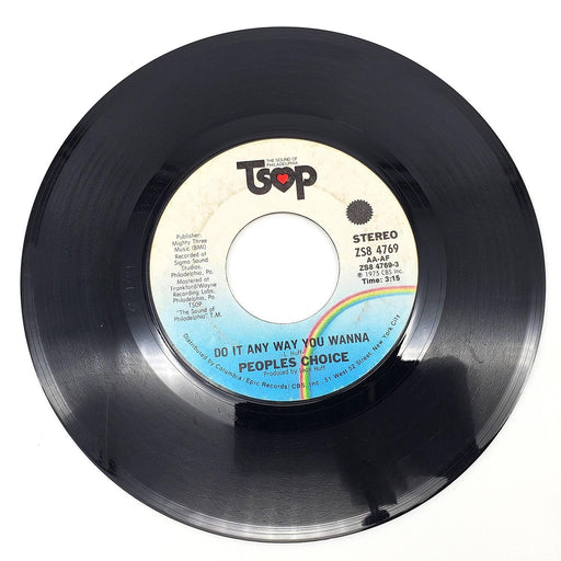 People's Choice Do It Any Way You Wanna 45 RPM Single Record TSOP 1975 ZS8 4769 1