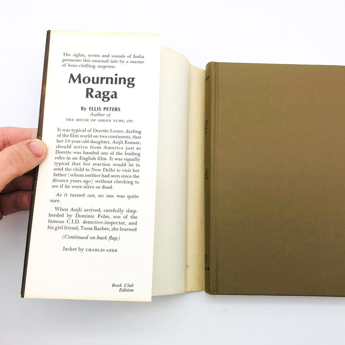 Mourning Raga Hardcover Ellis Peters 1970 Missing Ex Husband Movie Actress BCE 6