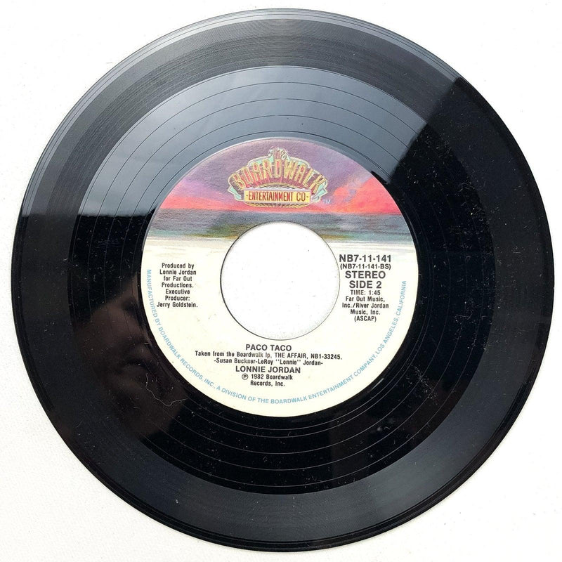 Lonnie Jordo 45 RPM 7" Single Paco Taco / I Think You're Out of This World 3