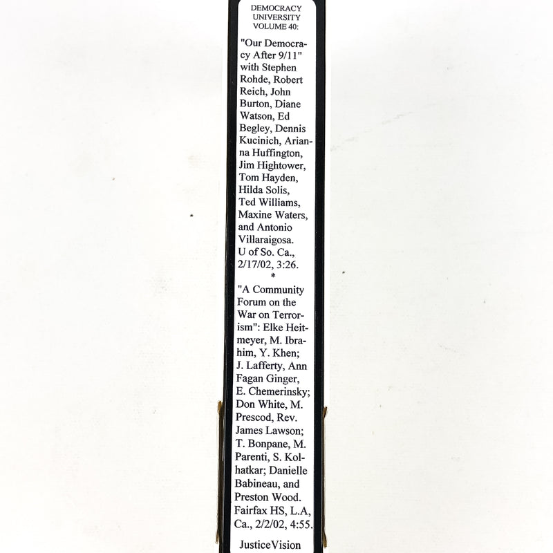 Democracy University Volume 40 Our Democracy After 9/11 Dennis Kucinich & More