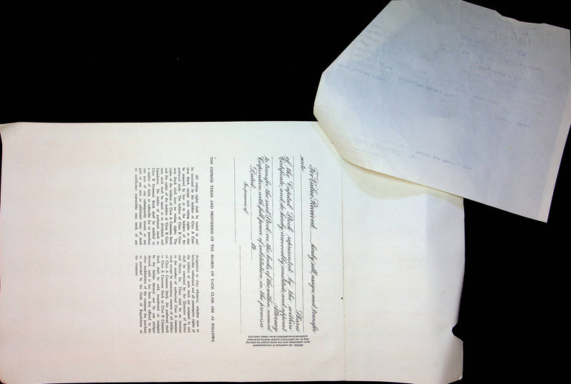 Reiter Dairy Company Stock Certificate Bond Scripophilly Akron Ohio 1965 No 218