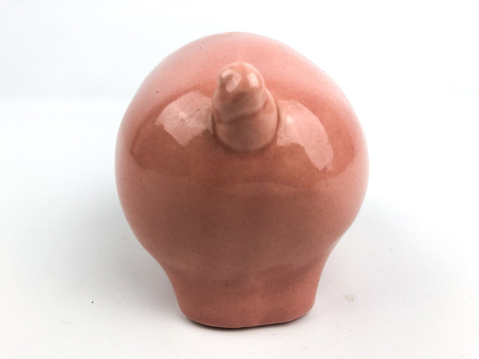 Pink Pig Figurine Statue Ceramic Little Piggy Flower Bud Vase 3