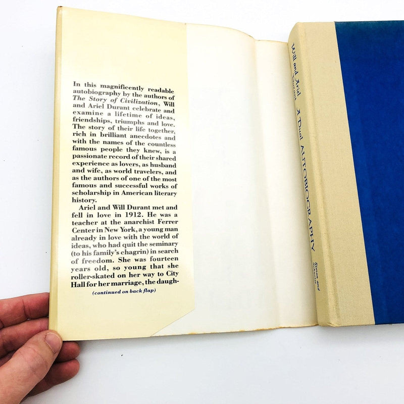 Will And Ariel Durant Hardcover 1977 Historians Dual Autobiography United States 6