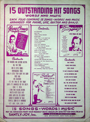 Carmen Cavallaro Sheet Music Sonata 1946 Ervin Drak Jimmy Shirl Alston Love Song 3