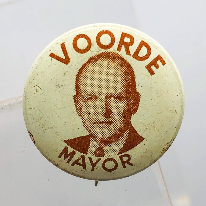 Voorde for Mayor Button Pin .75" South Bend Indiana Political Campaign Edward 5