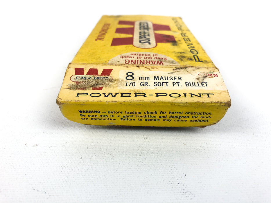 Winchester Super Speed Power Point 8 mm Mauser 170 Gr. Soft PT Bullet Empty Box