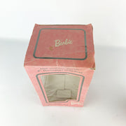 1997 Holiday Barbie 4" Decoupage Ornament w/ Wood Stand & Box 4