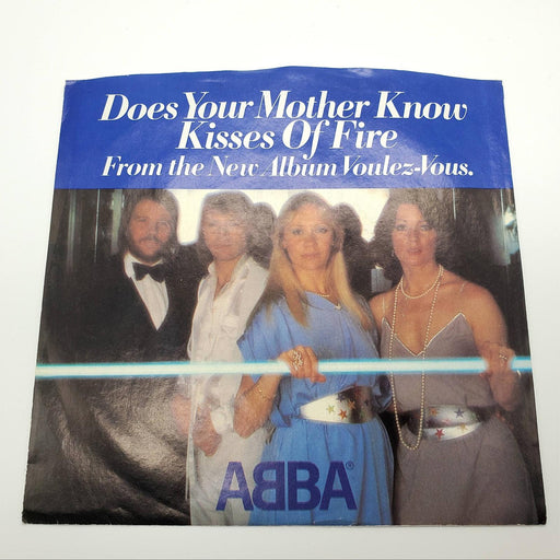 ABBA Does Your Mother Know / Kisses Of Fire Single Record Atlantic 1979 3574 1