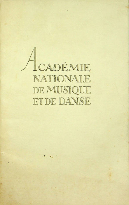 French Program Faust 1937 Academie Nationale De Musique Symone Binois Chauvire