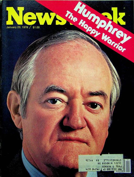 Newsweek Magazine January 23 1978 Hubert H Humphrey Dies Cambodia Communists 1