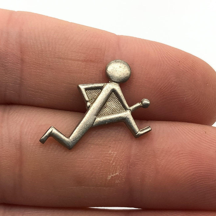 Webelos Athlete Lapel Pin Boy Scouts of America Activity Silver Colored 1