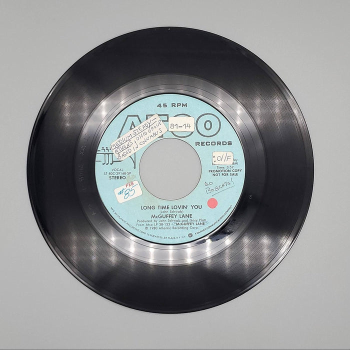 McGuffey Lane Long Time Lovin' You Single Record Atco Records 1980 7319 PROMO 1