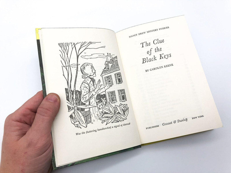 Nancy Drew The Clue of the Black Eyes No 28 Carolyn Keene 1968 Grosset Matte 6