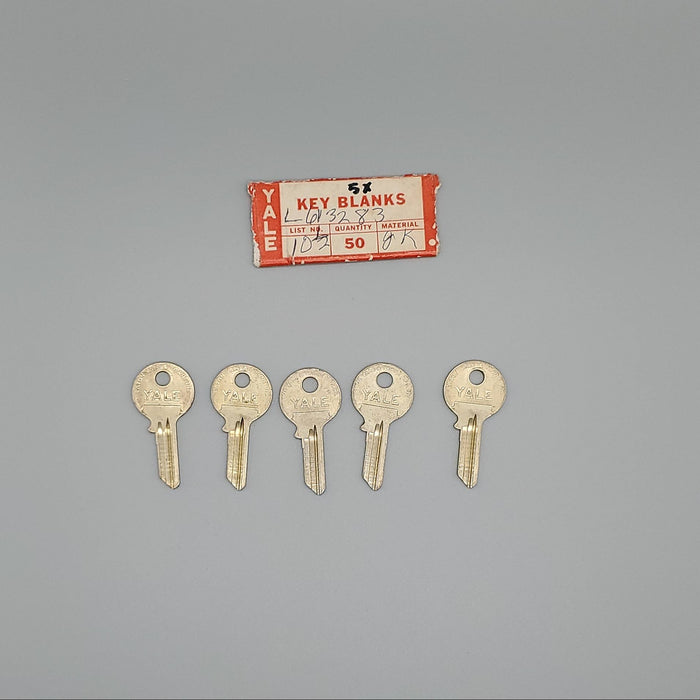 5x Yale RN10 1/2 Key Blanks JK Keyway Nickel Silver 4 Pin NOS 3