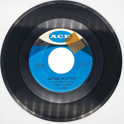 Jimmy Clanton Dreams Of A Fool Record 45 RPM Single ACE 8005 Ace Records 1962 1