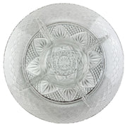 Vintage Luminarc Cristal D'Arques-Durand Divided Glass Relish Dish 10" 1