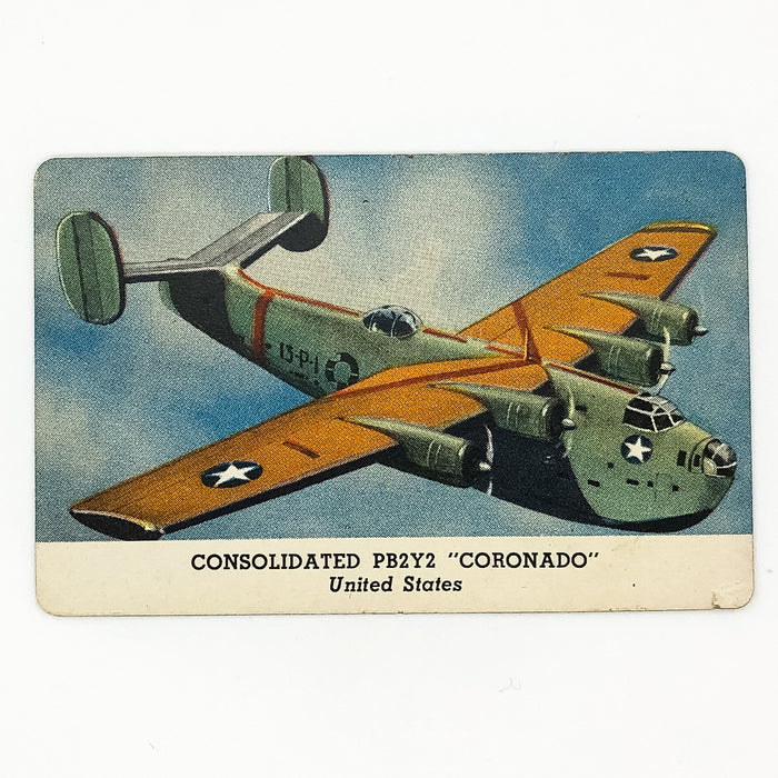 1940s Leaf Card-O Aeroplanes Card Consolidated PB2Y2 Coronado Series C US WW2 1