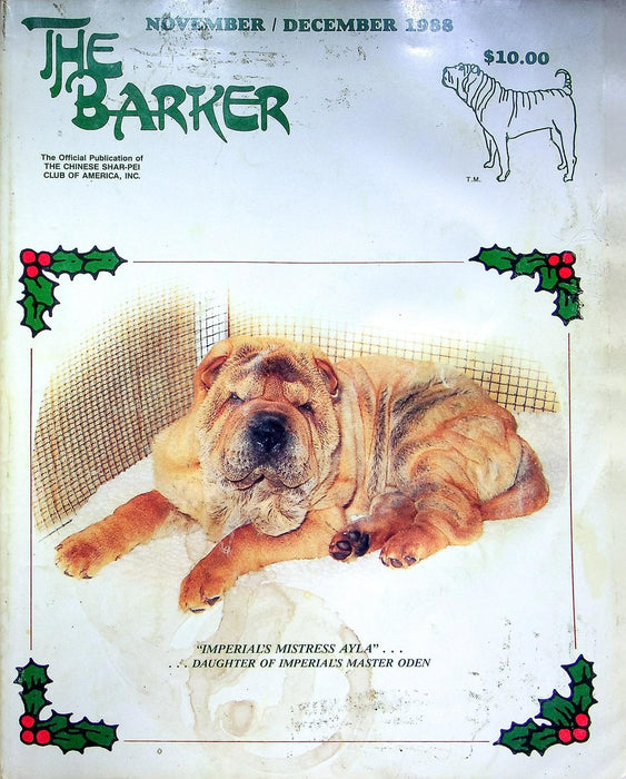 The Barker Magazine Nov Dec 1988 Shar-Pei Dog Swollen Hock Syndrome AKC News