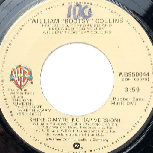 William Bootsy Collins 45 RPM 7" Take A Lickin' and Keep On Kickin' WBS50044 1