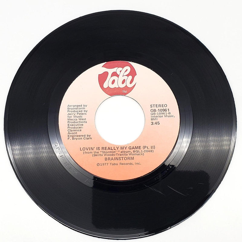 Brainstorm Lovin' Is Really My Game 45 RPM Single Record Tabu 1977 QB-10961 2