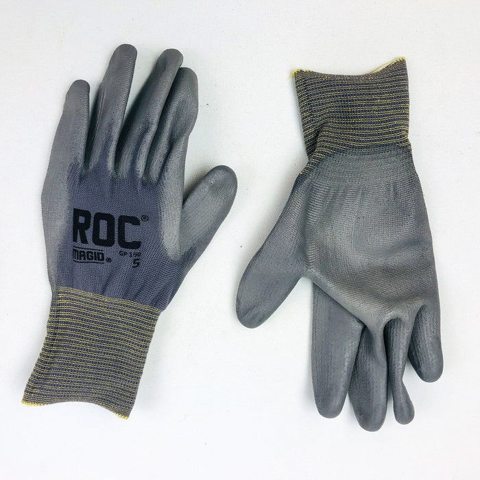 4 Pair Palm Coated Work Gloves Extra Small XS Polyurethane PU Nylon Shell 15 Gau 4