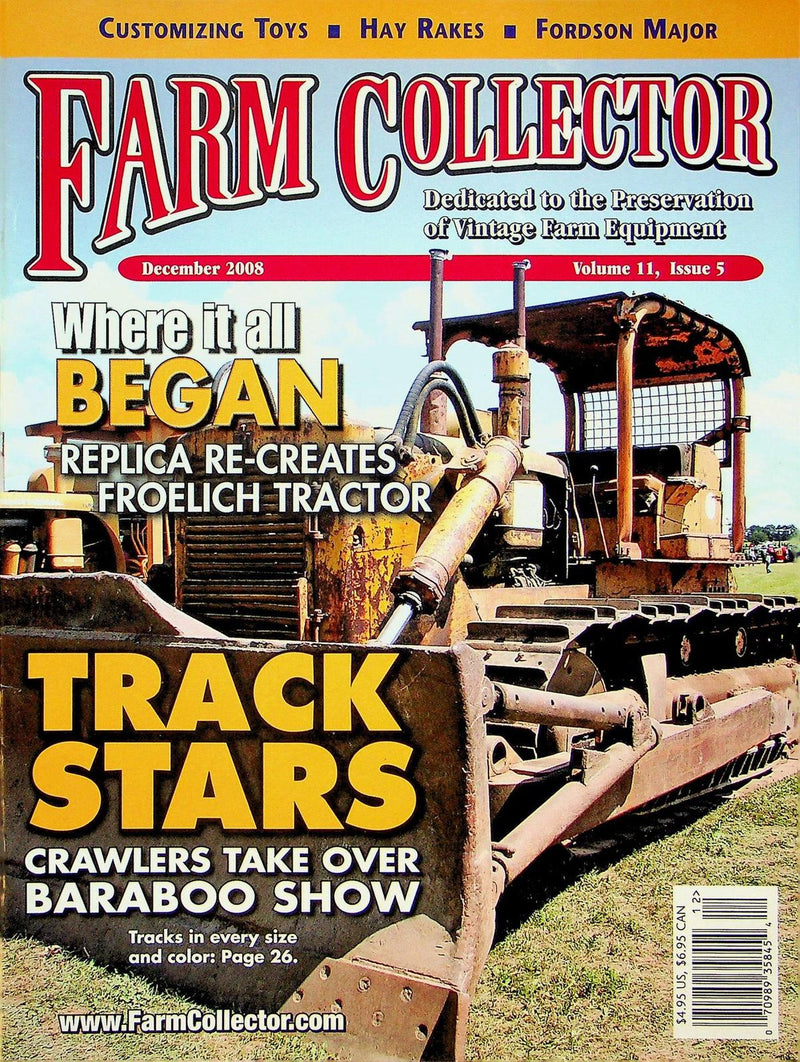 Farm Collector Magazine December 2008 Vol 11 # 5 Fordson Major, Track Stars