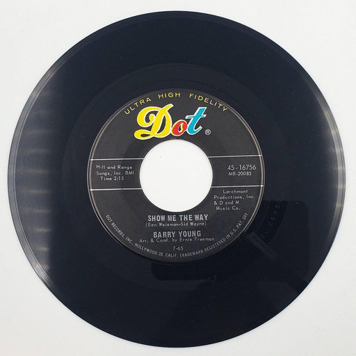 Barry Young Show Me The Way 45 RPM Single Record Dot 1965 2