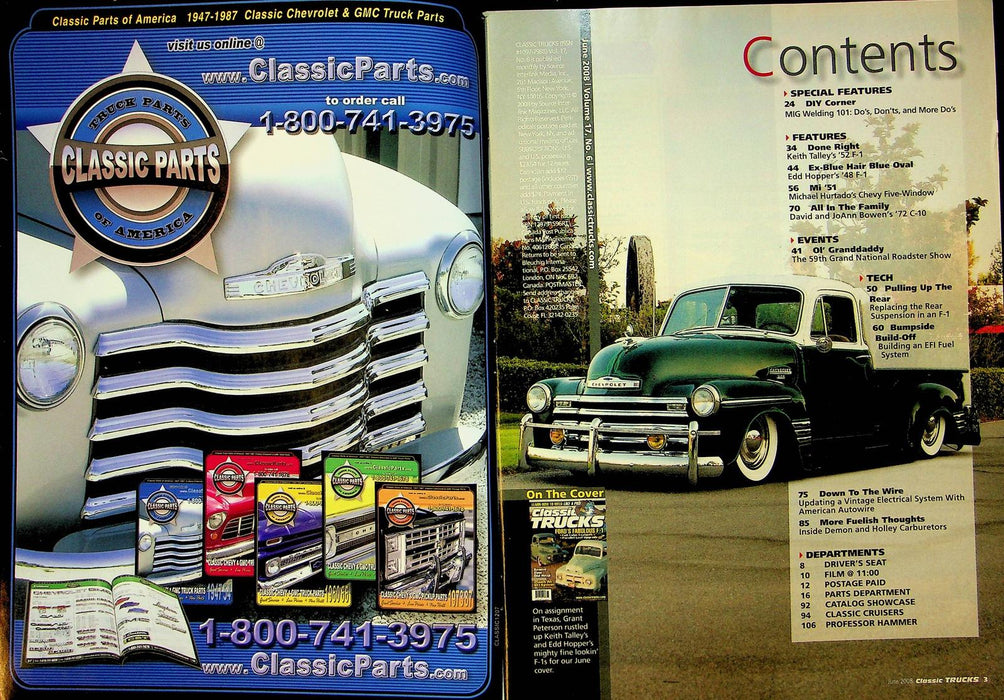 Classic Trucks Magazine June 2008 Vol 17 No 6 Ford F-1 Full Color Feature Rewire