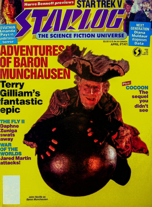 Starlog Magazine 1989 # 141 Baron Munchausenm, Fly II, Star Trek V 1