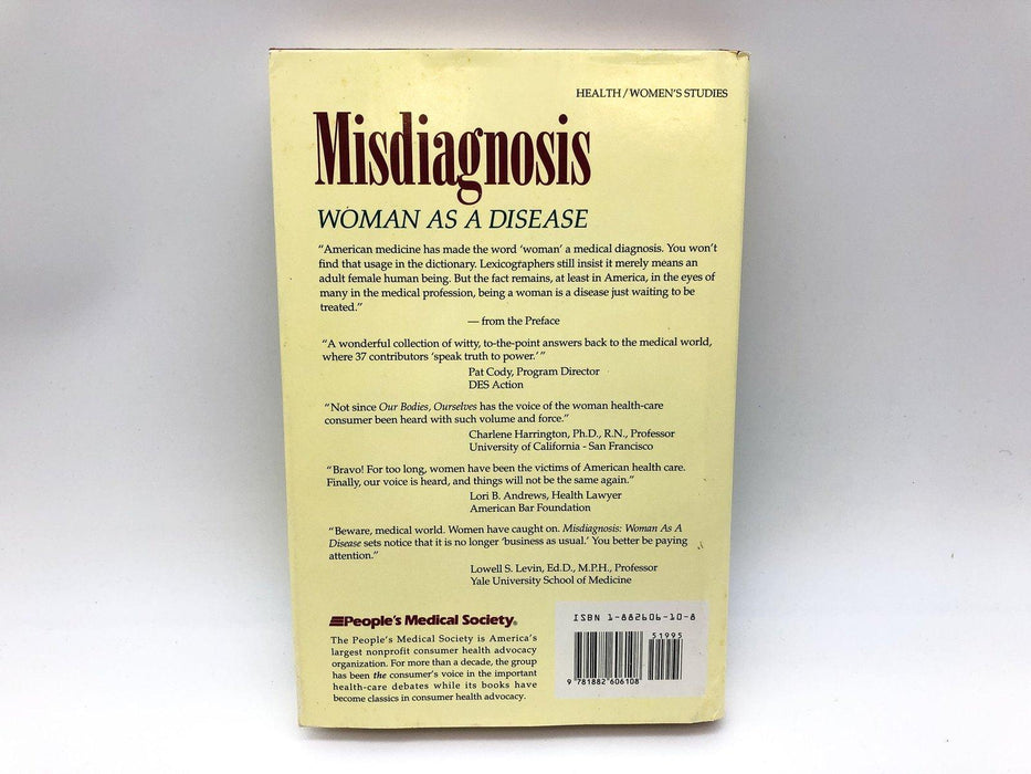 Misdiagnosis Women as a Disease Karen M Hicks 1994 PMS HC 1st Ed 1st Print 2