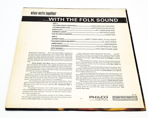When We're Together With The Folk Sound 33 RPM LP Record Columbia 1965 2