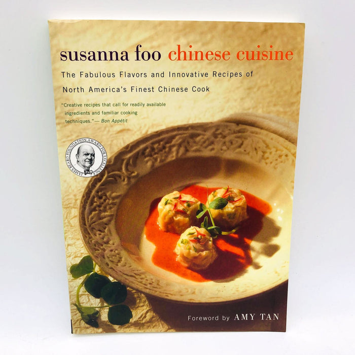 Chinese Cuisine Paperback Susanna Foo 2002 Amy Tan Foreword Cookbook Recipes 1