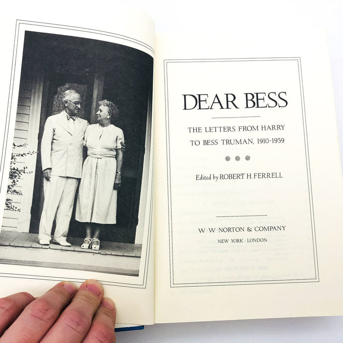 Dear Bess Hardcover Robert H. Ferrell 1983 President Harry Truman Wife Letters 7