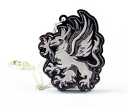 Final Fantasy Griffin Acrylic Plastic 1.75" Charm Pendant w/ Chain Necklaces 2