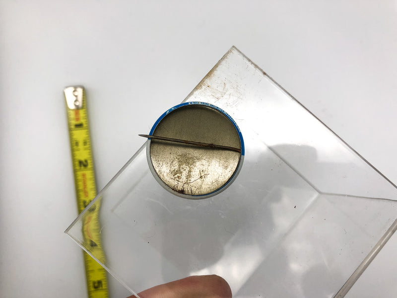 Vintage McGovern Shriver Pinback Button Light Blue White Votes Unlimited 1972