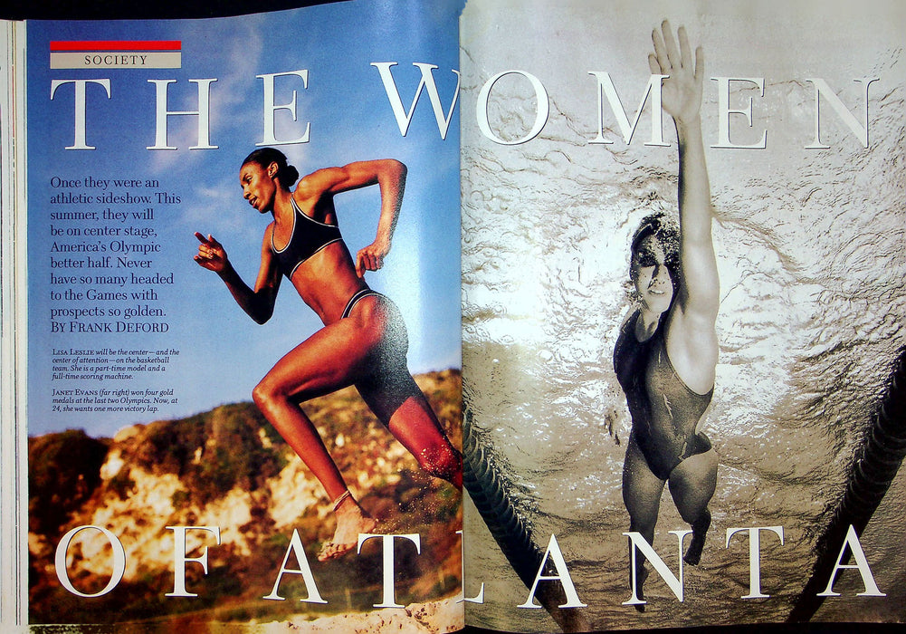 Newsweek Magazine June 10 1996 Atlanta Summer Olympics Lisa Leslie Janet Evans