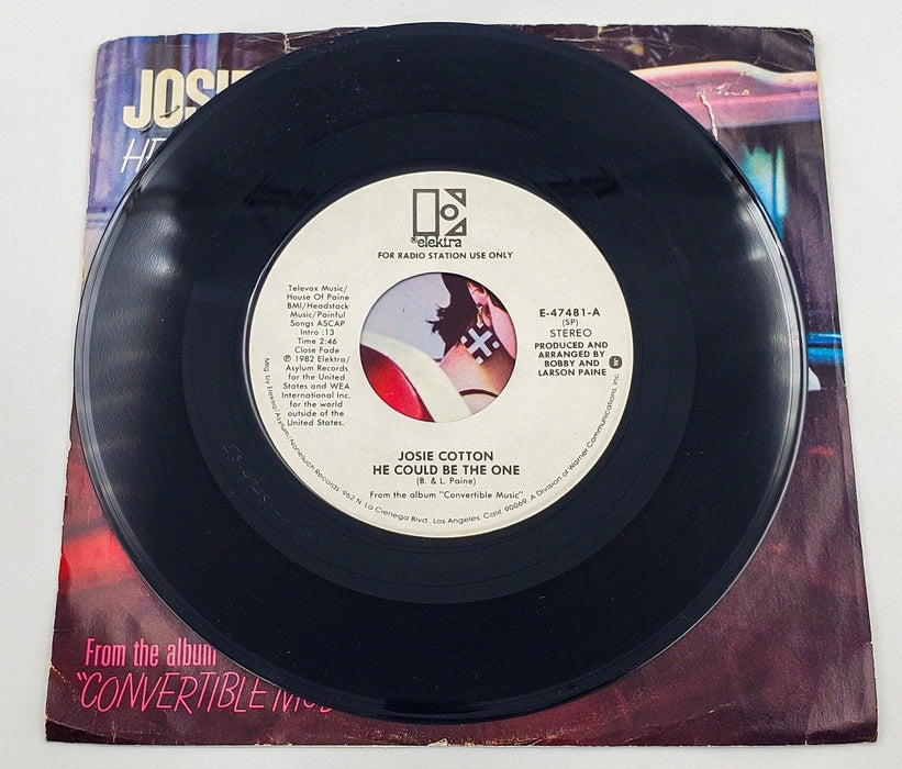 Josie Cotton Convertible Music 45 RPM Single Record Elektra Records 1982 60140 3