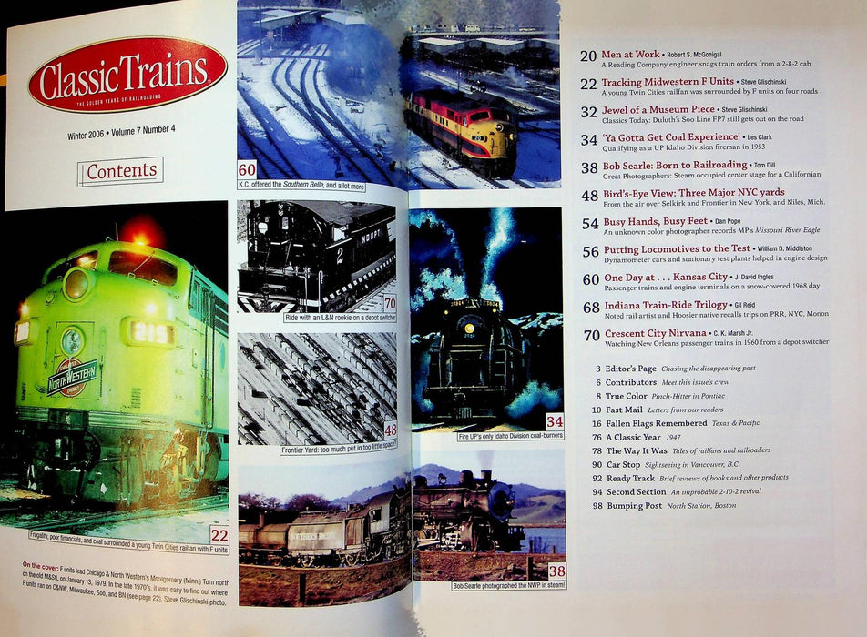 Classic Trains Magazine Winter 2006 F Units Midwest California Steam Engines