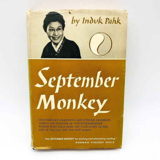 September Monkey Hardcover Induk Pahk 1954 6th Printing Signed 1