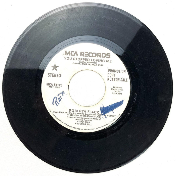 Roberta Flack 45 RPM 7" Single You Stopped Loving Me PROMOTIONAL MCA-51126 2
