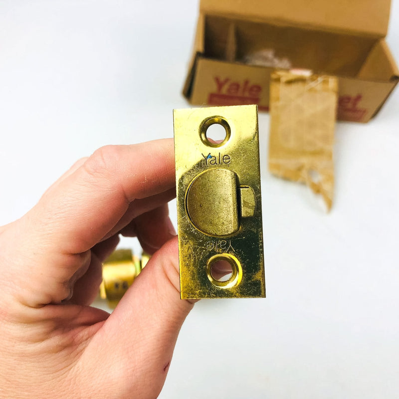 Yale Entry Door Knob Lockset 5307 380N 03 Bright Brass New Old Stock NOS 10