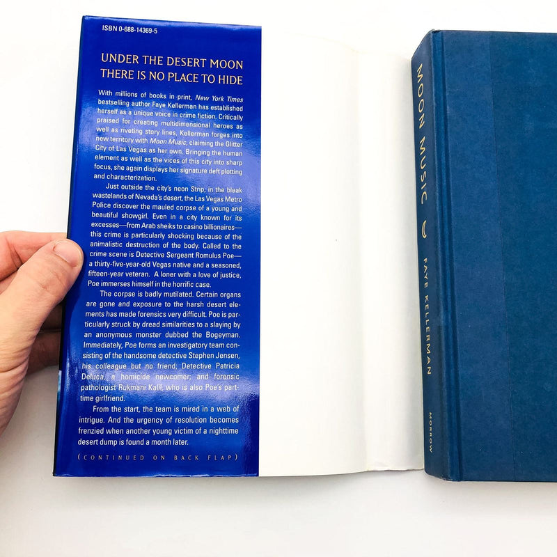 Moon Music Hardcover Faye Kellerman 1988 Native American Murder 1st Edition 7