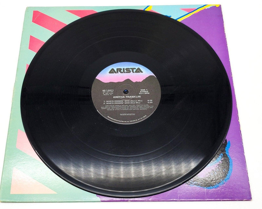 Aretha Franklin Who's Zoomin' Who 33 RPM Single Record Arista 1985 AD 1-9411 5
