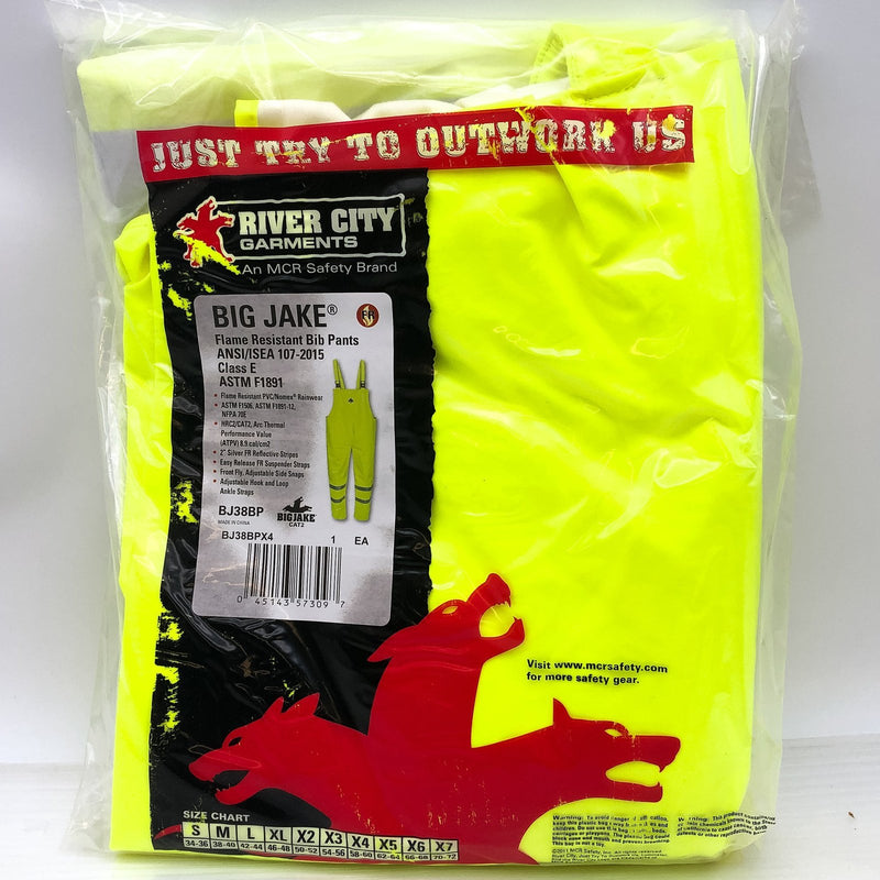 Flame Resistant Overalls Bib Pants Suspenders Mens 4XL 58-60 Safety Yellow 1