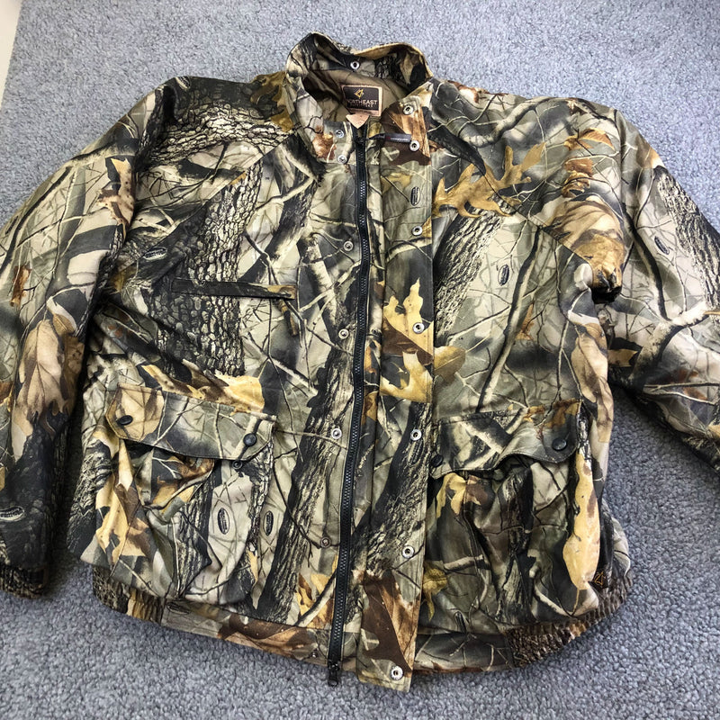 Northeast Outfitters Hunting Coat Jacket Mens XL Camo Woods Outdoors No Hood