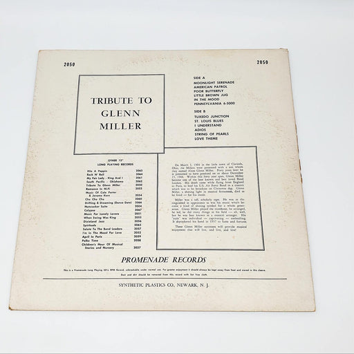 Tuxedo Junction - A Tribute To Glenn Miller LP Record Promenade 1957 2