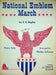 National Emblem March Sheet Music E E Bagley Piano Solo Wesley Schaum 1963 1