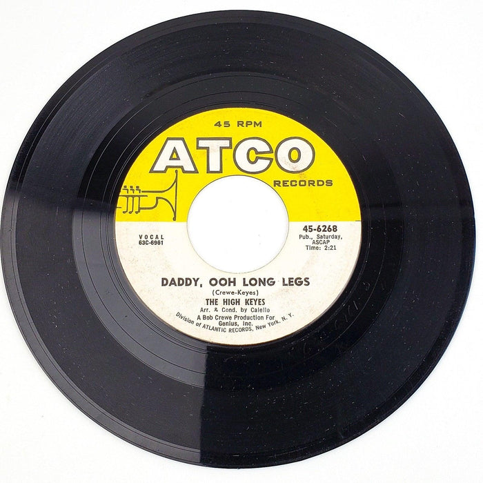 The High Keyes Que Sera, Sera 45 RPM Single Record ATCO Records 1963 2