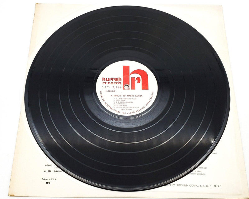 Enzo Stuarti Enzo Stuarti Sings A Tribute To Mario Lanza 33 RPM LP Record Hurrah 4